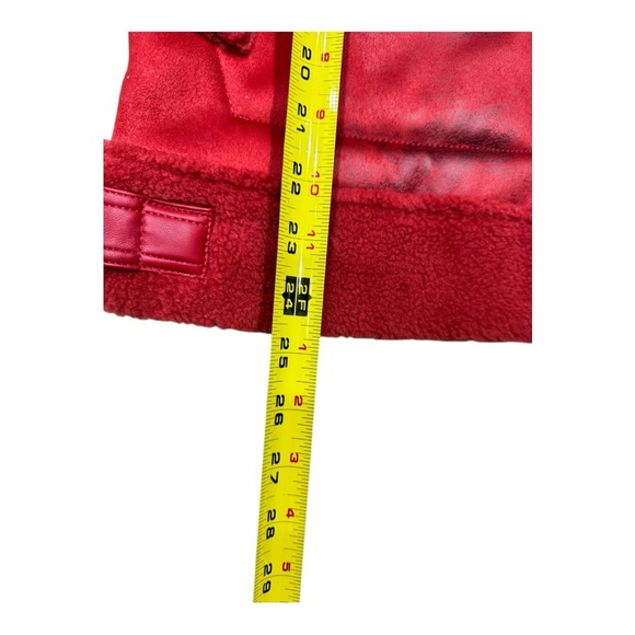 G by Giuliana Black Label Faux Suede and Shearling Zip-Front Coat Medium NWOT - Picture 7 of 14